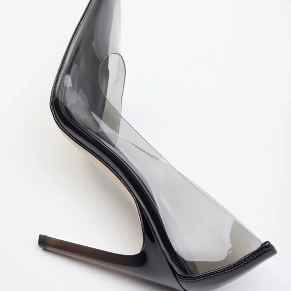 NEW Good American CINDER-F*CKING-RELLA PUMP Light Smoke. - Picture 2 of 8